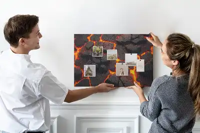Volcanic Lava Cork Memo Board
