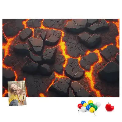 Volcanic Lava Cork Memo Board