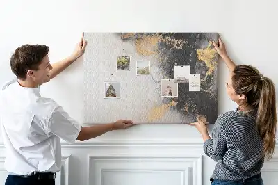 Printed Cork Board Marble art