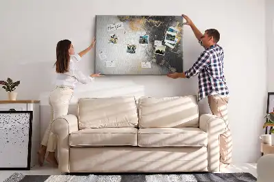 Printed Cork Board Marble art