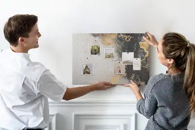 Marble Art Printed Cork Board