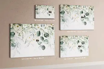 Plants and nature themed cork memo board