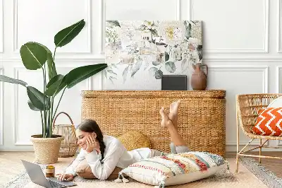 Printed Floral Cork Board