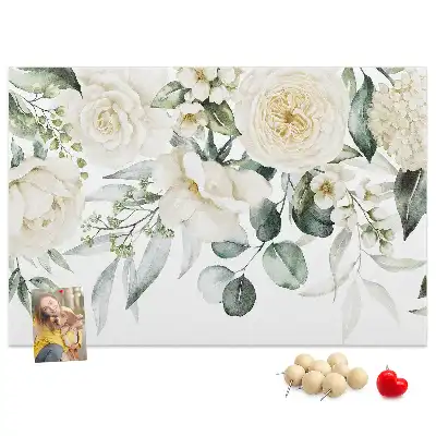 Printed Floral Cork Board