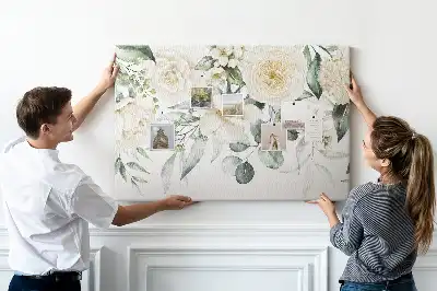 Printed Floral Cork Board