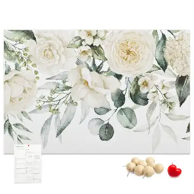 Printed Floral Cork Board
