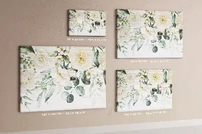 Printed Floral Cork Board