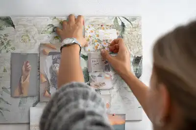 Printed Floral Cork Board