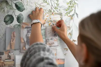 Printed Cork Memo Board Hanging plants