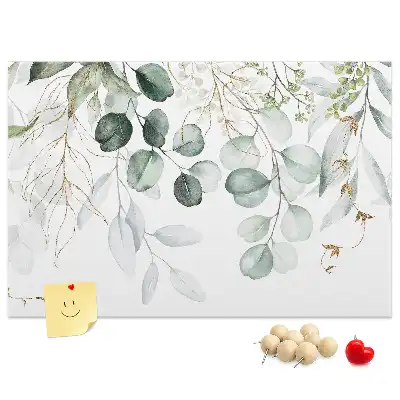 Printed Cork Memo Board Hanging plants