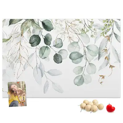 Printed Cork Memo Board Hanging plants