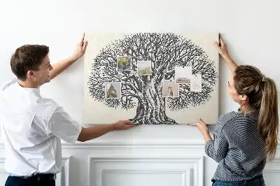 Large Nature Tree Printed Cork Board