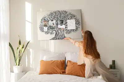 Large Nature Tree Printed Cork Board
