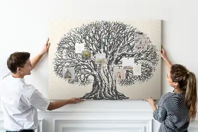 Large Nature Tree Printed Cork Board