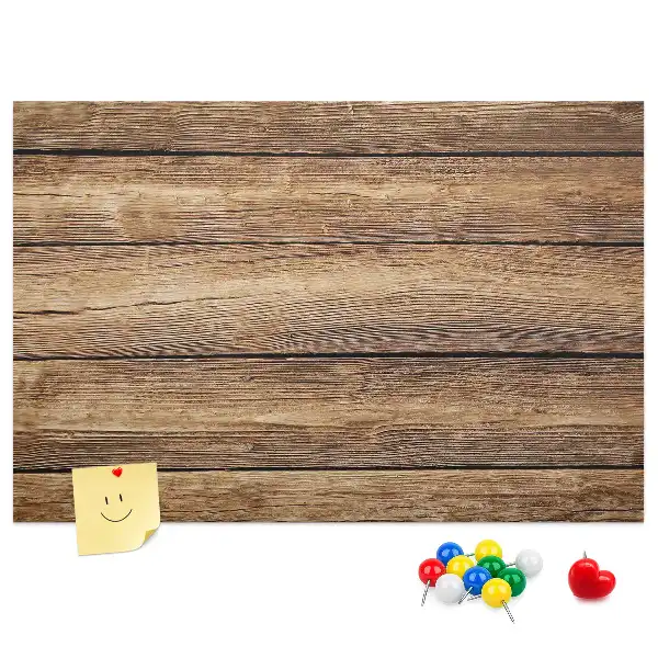 Printed Cork Memo Board with Wooden Frame