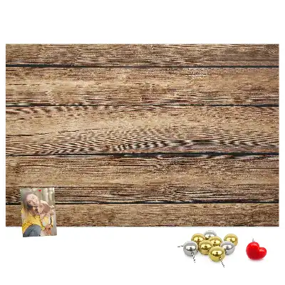 Printed Cork Memo Board with Wooden Frame