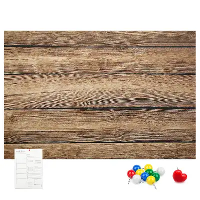 Printed Cork Memo Board with Wooden Frame