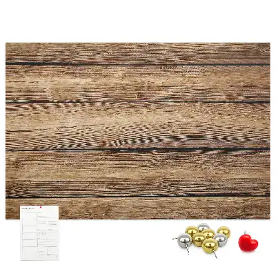 Printed Cork Memo Board with Wooden Frame