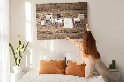 Printed Cork Memo Board with Wooden Frame