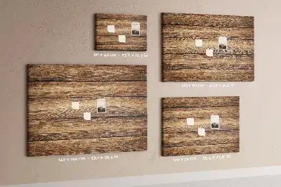 Printed Cork Memo Board Wooden boards