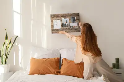 Printed Cork Memo Board with Wooden Frame