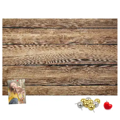 Printed Cork Memo Board with Wooden Frame