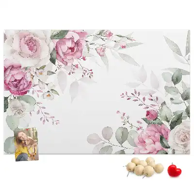 Floral Frame Cork Memo Board