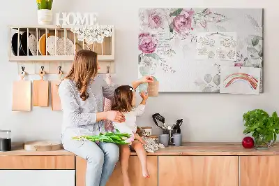 Floral Frame Cork Memo Board