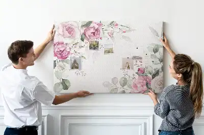 Floral Frame Cork Memo Board