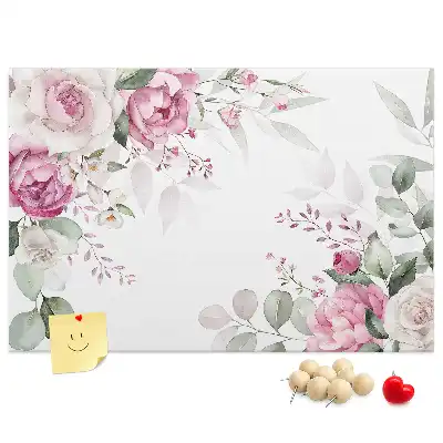 Floral Frame Cork Memo Board