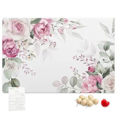 Floral Frame Cork Memo Board
