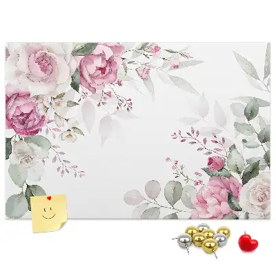 Floral Frame Cork Memo Board