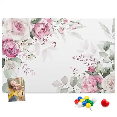 Floral Frame Cork Memo Board