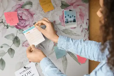 Printed Cork Board Watercolor roses