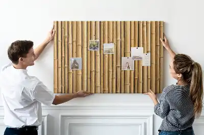 Printed Cork Memo Board with Bamboo Sticks