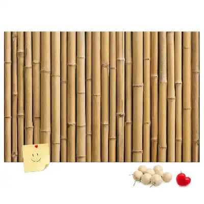 Printed Cork Memo Board with Bamboo Sticks