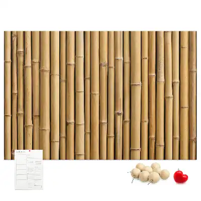 Printed Cork Memo Board with Bamboo Sticks