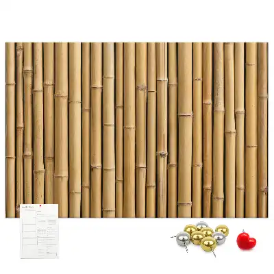 Printed Cork Memo Board with Bamboo Sticks
