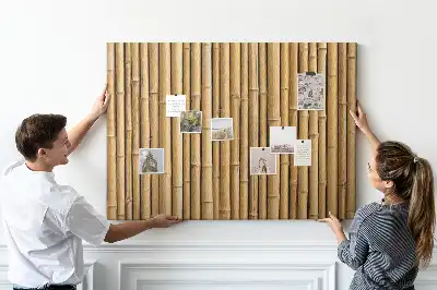 Printed Cork Memo Board with Bamboo Sticks