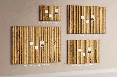 Printed Cork Memo Board with Bamboo Sticks