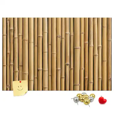 Printed Cork Memo Board with Bamboo Sticks