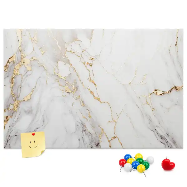 Decorative Marble Printed Cork Board