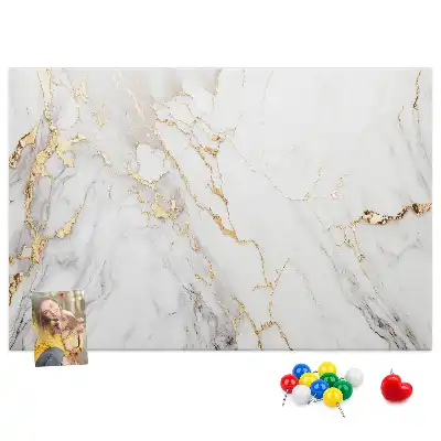 Decorative Marble Printed Cork Board