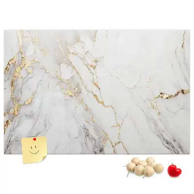 Decorative Marble Printed Cork Board