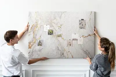 Decorative Marble Printed Cork Board