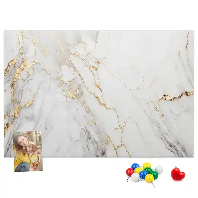 Decorative Marble Printed Cork Board