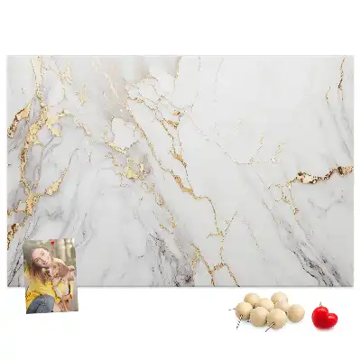 Decorative Marble Printed Cork Board
