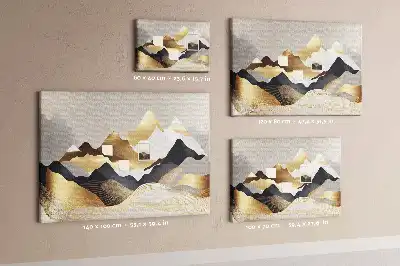 Mountains Abstraction Printed Cork Memo Board