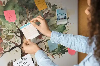 Printed Cork Board Family tree