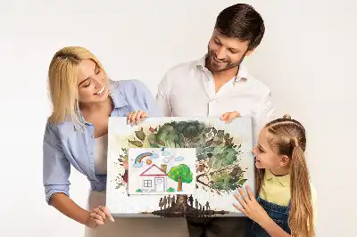 Printed Cork Board Family tree